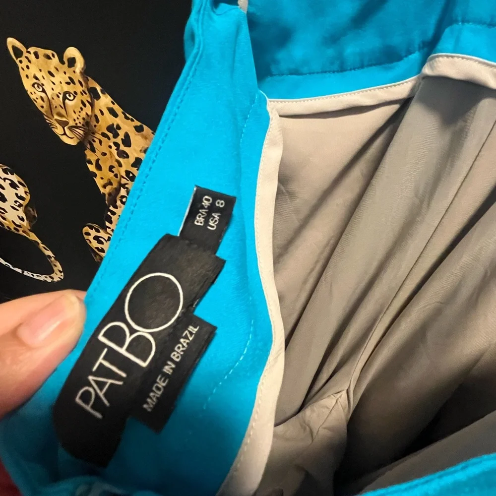PatBO Bright Blue Backless Cutout Jumpsuit - Picture 5 of 6